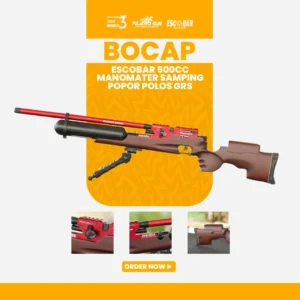 PCP BOCAP ESCOBAR AIR RIFLE POPOR KAYU DOFF MANO SAMPING