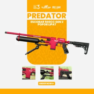 PCP PREDATOR ESCOBAR AIR RIFLE GEN 2 POPOR LIPAT