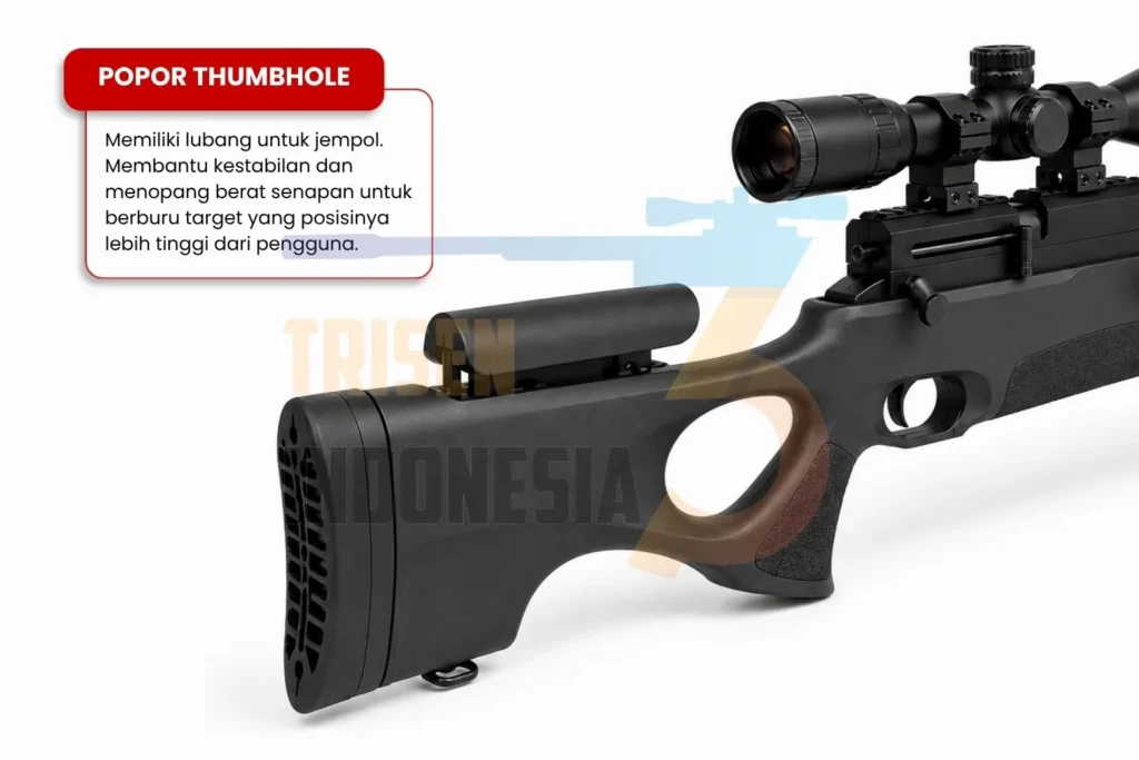 popor thumbhole senapan angin